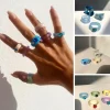 Acryl Ringe Retro Lucy