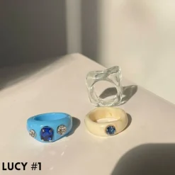 Acryl Ringe Retro Lucy