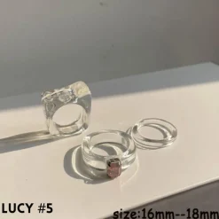 Acryl Ringe Retro Lucy