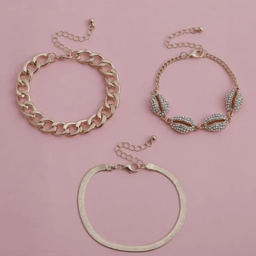 Armband Set Glitter Seashell