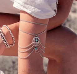 Armkette silber - türkis