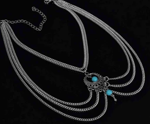Armkette silber - türkis