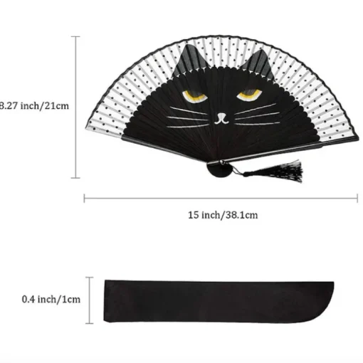 Bambus Fächer Cat Eyes Delight