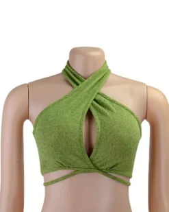 Bandage Crop Top Greeny