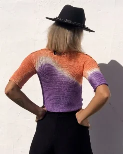 Batik Häkel Strick Shirt Surf Vibe