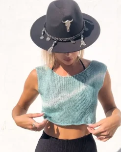Batik Strick Crop Top Tucano