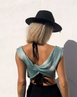 Batik Strick Crop Top Tucano