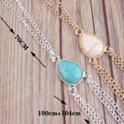 Bauchkette Opal Blanco