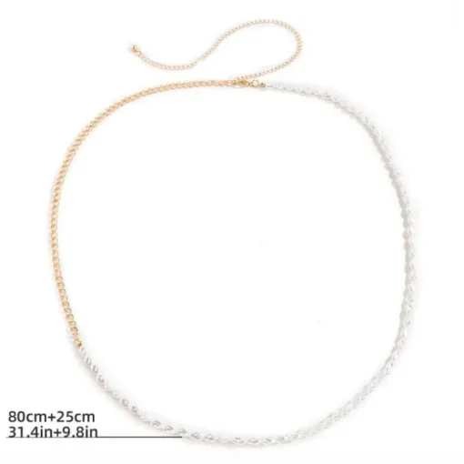 Bauchkette Perlas Blancas