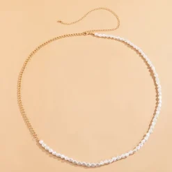 Bauchkette Perlas Blancas