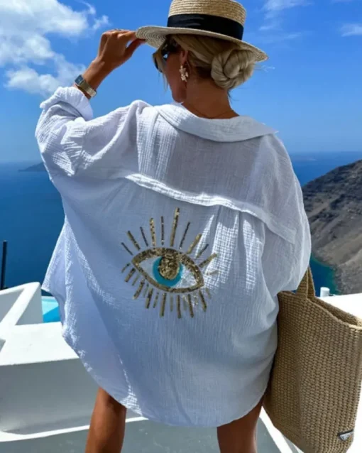 Baumwolle Bluse The Eye
