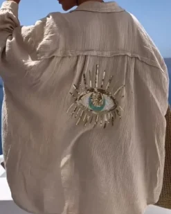 Baumwolle Bluse The Eye