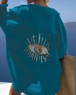 Baumwolle Bluse The Eye