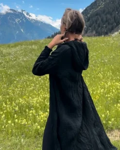 Baumwolle Kapuzen Kimono Zenith