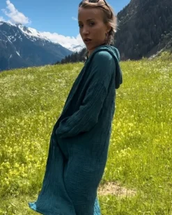 Baumwolle Kapuzen Kimono Zenith