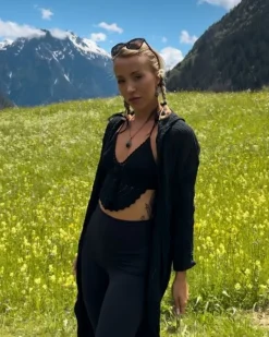 Baumwolle Kapuzen Kimono Zenith