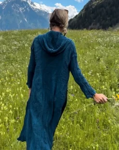 Baumwolle Kapuzen Kimono Zenith