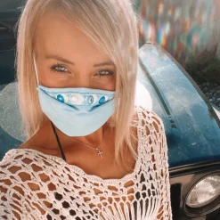 Baumwolle Maske Boho Cloud