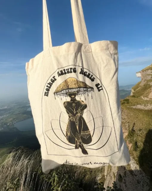 Baumwolle Stofftasche | Tote Bag | Mushroom Lady