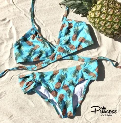 Bikini Ananas Azul