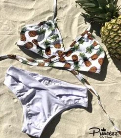 Bikini Ananas Wrap White