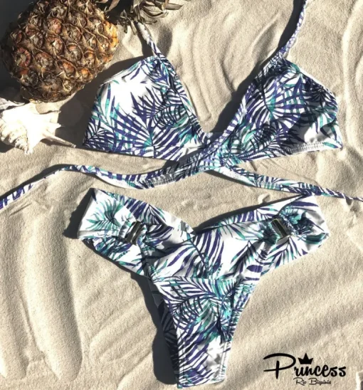 Bikini Palmera Azul