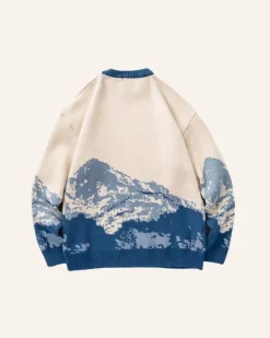 Blauer Berg Pullover Nendaz