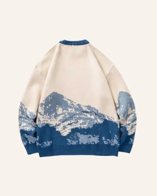 Blauer Berg Pullover Nendaz