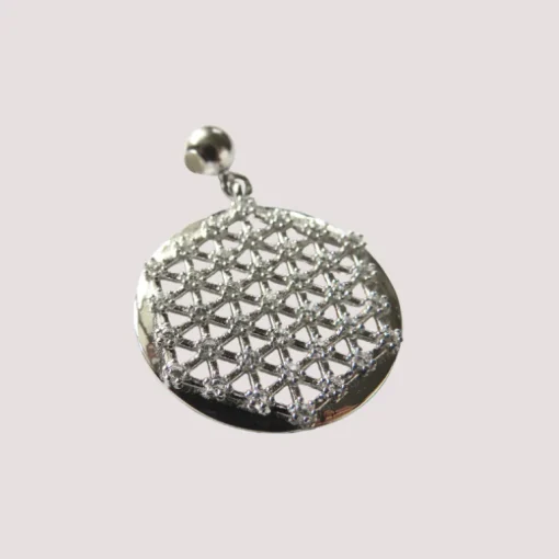 Blume des Lebens Anhänger | Zirkonia Steine | Silber 925