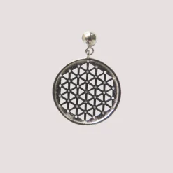 Blume des Lebens Anhänger | Zirkonia Steine | Silber 925