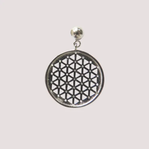 Blume des Lebens Anhänger | Zirkonia Steine | Silber 925