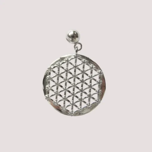 Blume des Lebens Anhänger | Zirkonia Steine | Silber 925