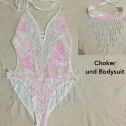 Bodysuit & Choker Planet Mermaid