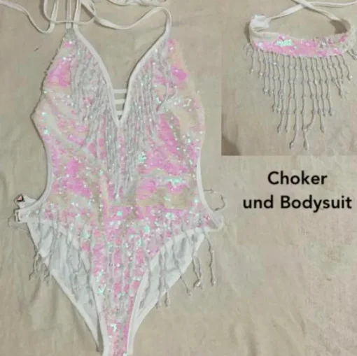 Bodysuit & Choker Planet Mermaid
