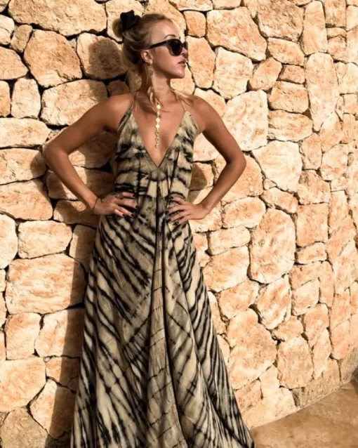 Boho Batik Kleid Gaia