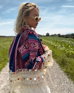 Boho Jacke Purple Leela