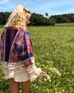 Boho Jacke Purple Leela