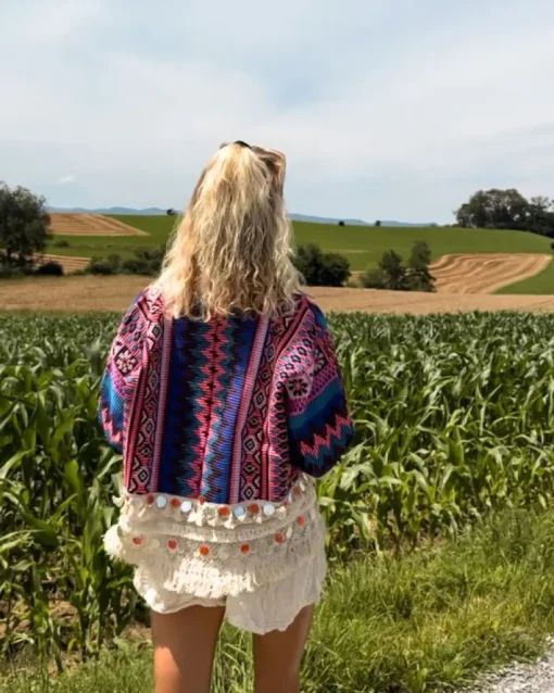 Boho Jacke Purple Leela