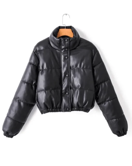Bomber Kunstleder Jacke Damy