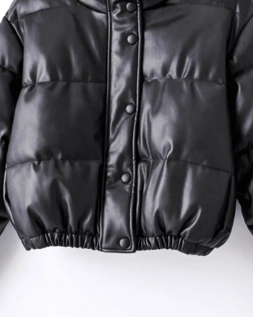 Bomber Kunstleder Jacke Damy