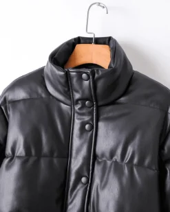 Bomber Kunstleder Jacke Damy