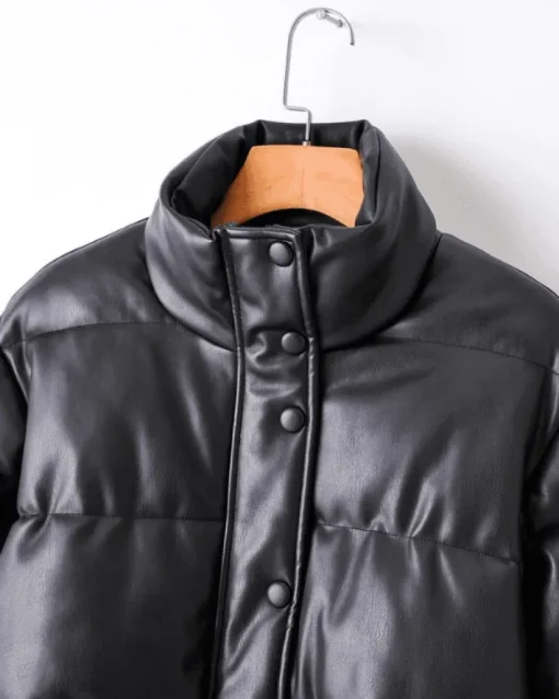 Bomber Kunstleder Jacke Damy