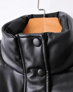 Bomber Kunstleder Jacke Damy