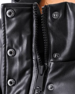 Bomber Kunstleder Jacke Damy