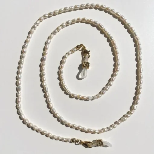 Brillenkette & Maskenkette Real Pearls