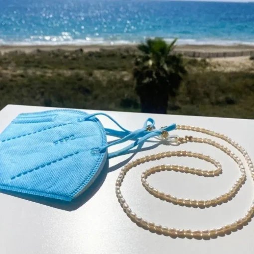 Brillenkette & Maskenkette Real Pearls