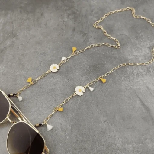 Brillenkette Daisy Flower