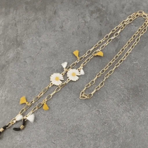 Brillenkette Daisy Flower
