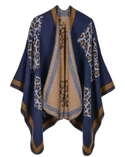 Cape Poncho Cozy Leopard
