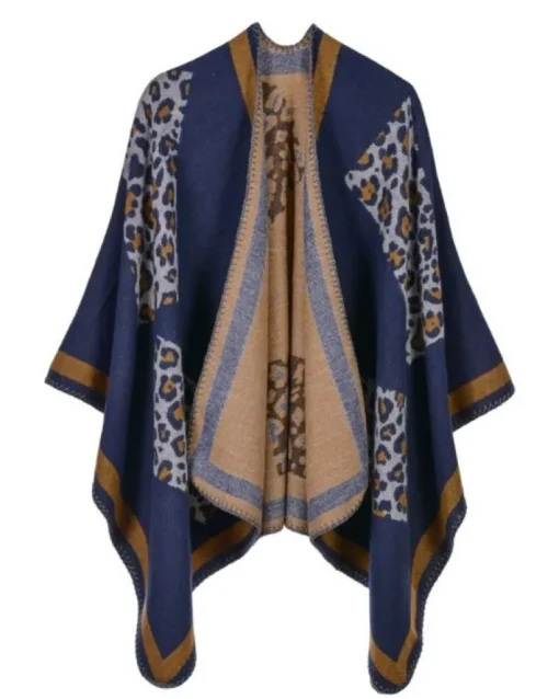 Cape Poncho Cozy Leopard